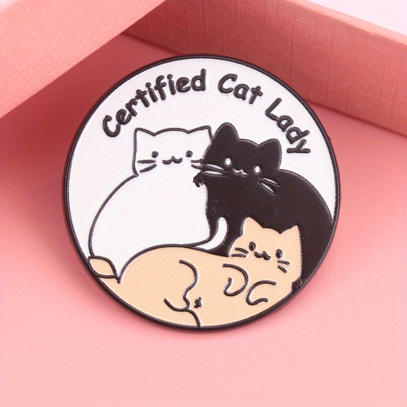 Plant Parental - Certified Cat Lady Pin - Tri-Color
