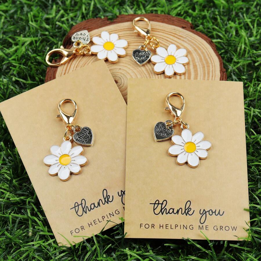 Enamel Daisy Keychains With Th - Plant Parental recensione e prezzo